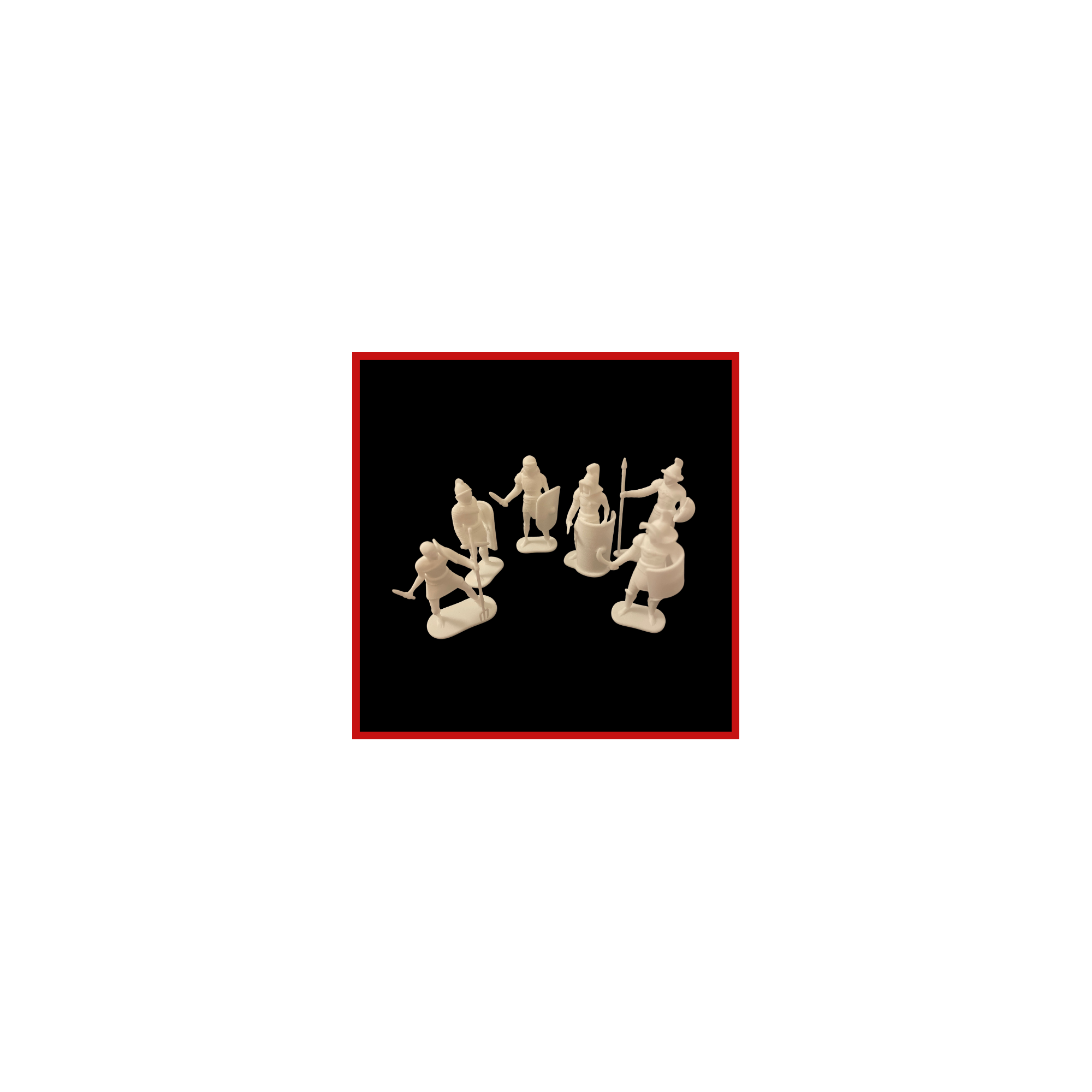 figurines de gladiateurs à peindre
