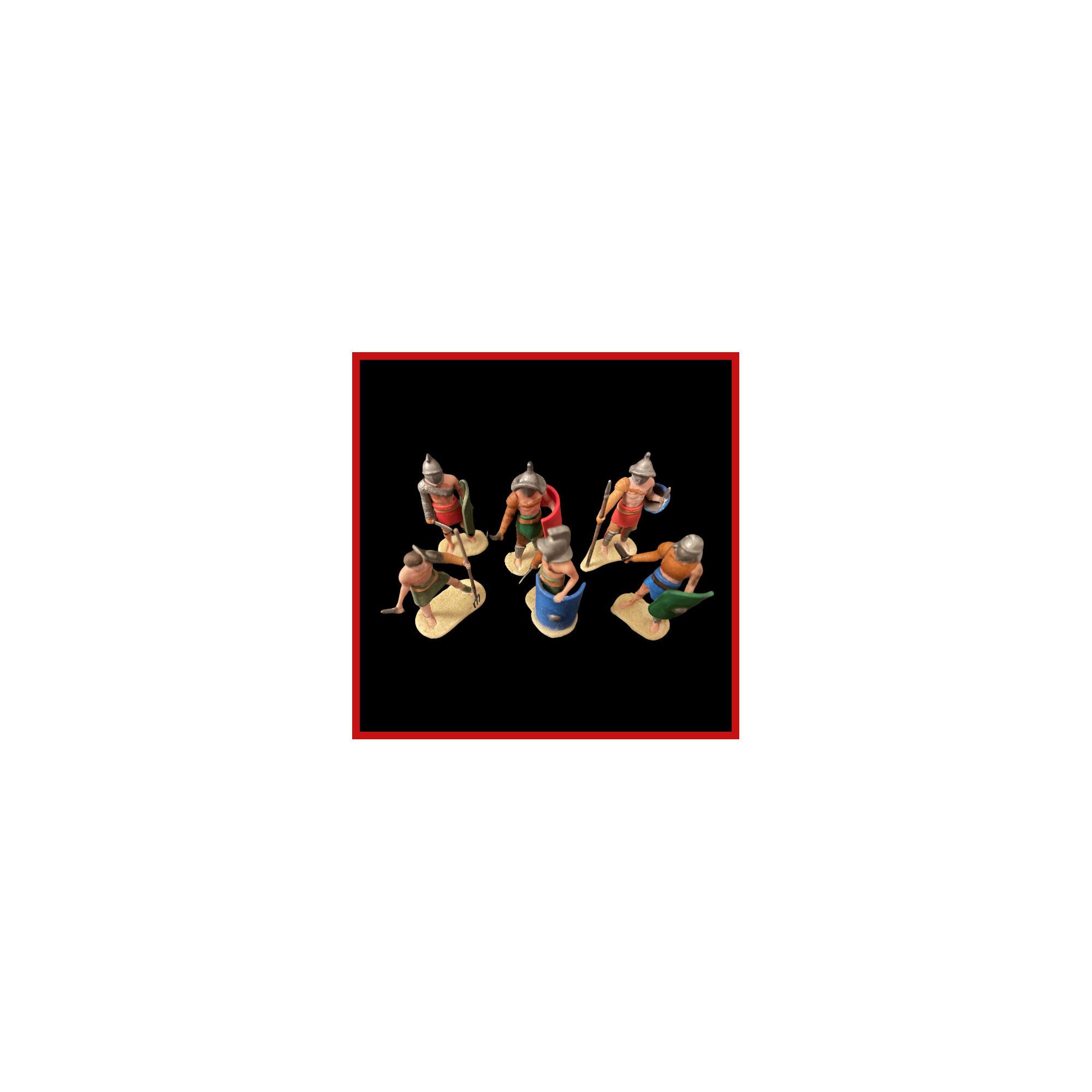 figurines de gladiateurs à peindre