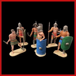 figurines de gladiateurs à peindre