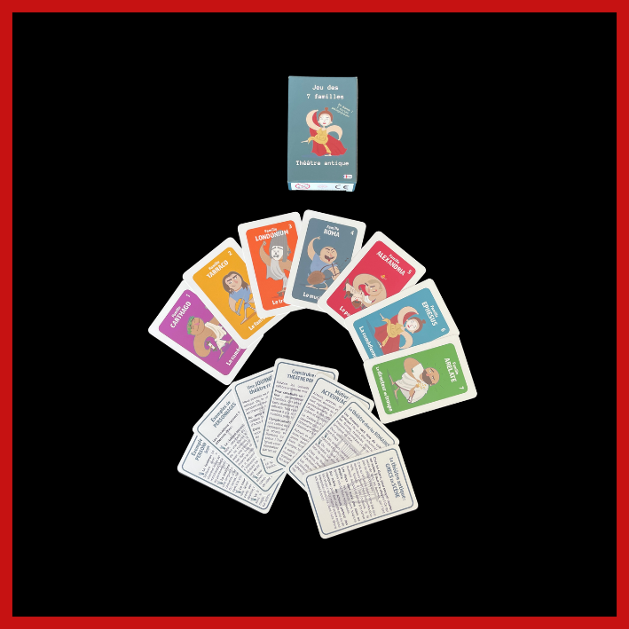 jeu romain des 7 familles de théâtre antique
