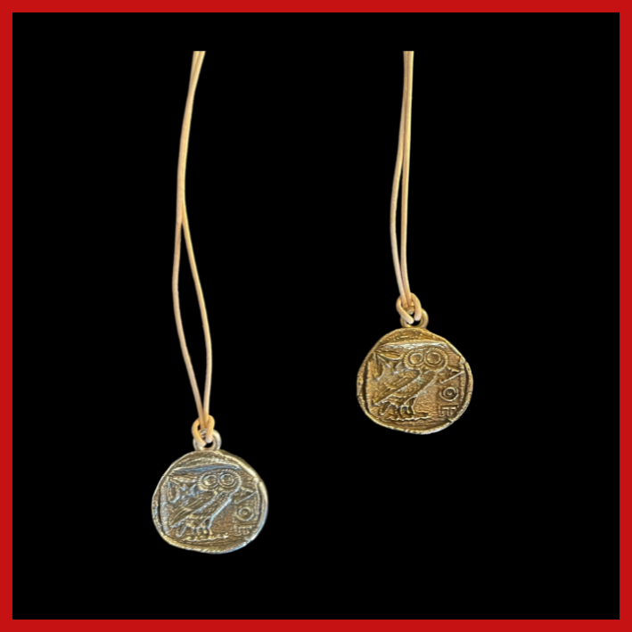 Pendentif drachme chouette...
